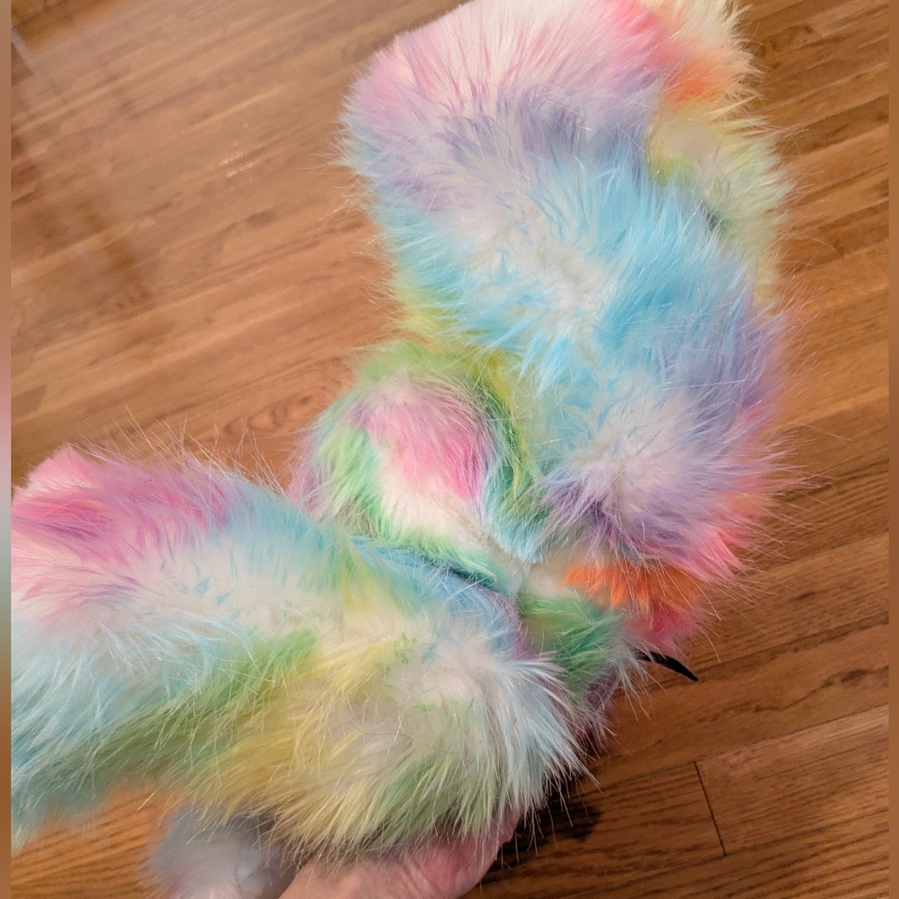 Vermont Teddy Bear True Colors United Rainbow Plush Stuffed Cyndi Lauper Bear - Picture 10 of 16